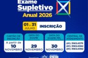 Secretaria de Educação de PE lança edital do Exame Supletivo Anual 2026
