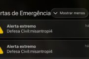 Defesa Civil Nacional envia alerta sonoro extremo a celulares; órgão fala em possível ataque hacker