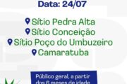Prefeitura de Casa Nova leva vacinação contra gripe para zona rural nesta sexta-feira (24)