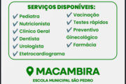 Prefeitura de Casa Nova leva programa Saúde em Todo Lugar ao povoado de Macambira neste domingo (30)