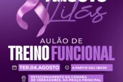 Aulão de treino funcional abre programação do Agosto Lilás em Casa Nova