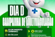Casa Nova realiza Dia D de Multivacinação neste sábado (22) com atendimentos na sede e nos distritos