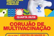 Corujão de multivacinação será realizado nesta quarta-feira (26) em Juazeiro