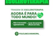 Prefeitura de Casa Nova realiza triagem de escleroterapia nesta terça-feira (15) na Policlínica Municipal