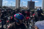 Motociclistas e motoboys ocupam Ponte Presidente Dutra em homenagem a jovem morto durante trabalho