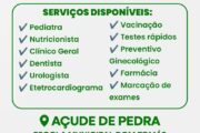 Povoado de Açude de Pedra, em Casa Nova, recebe mutirão de saúde neste sábado (5)
