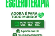 Prefeitura de Casa Nova realiza novos mutirões de escleroterapia a partir desta quarta-feira (14)
